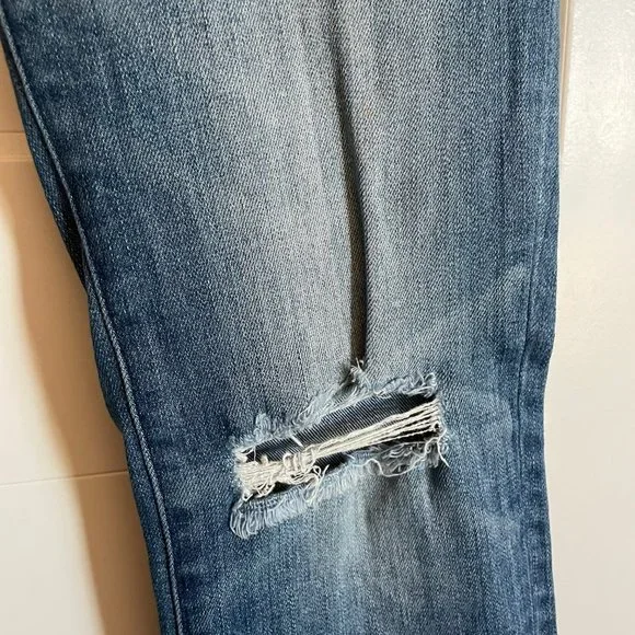 MADEWELL Mid Rise Skinny Skinny Jeans with Ripped Knees Size 27 - Picture 6 of 7